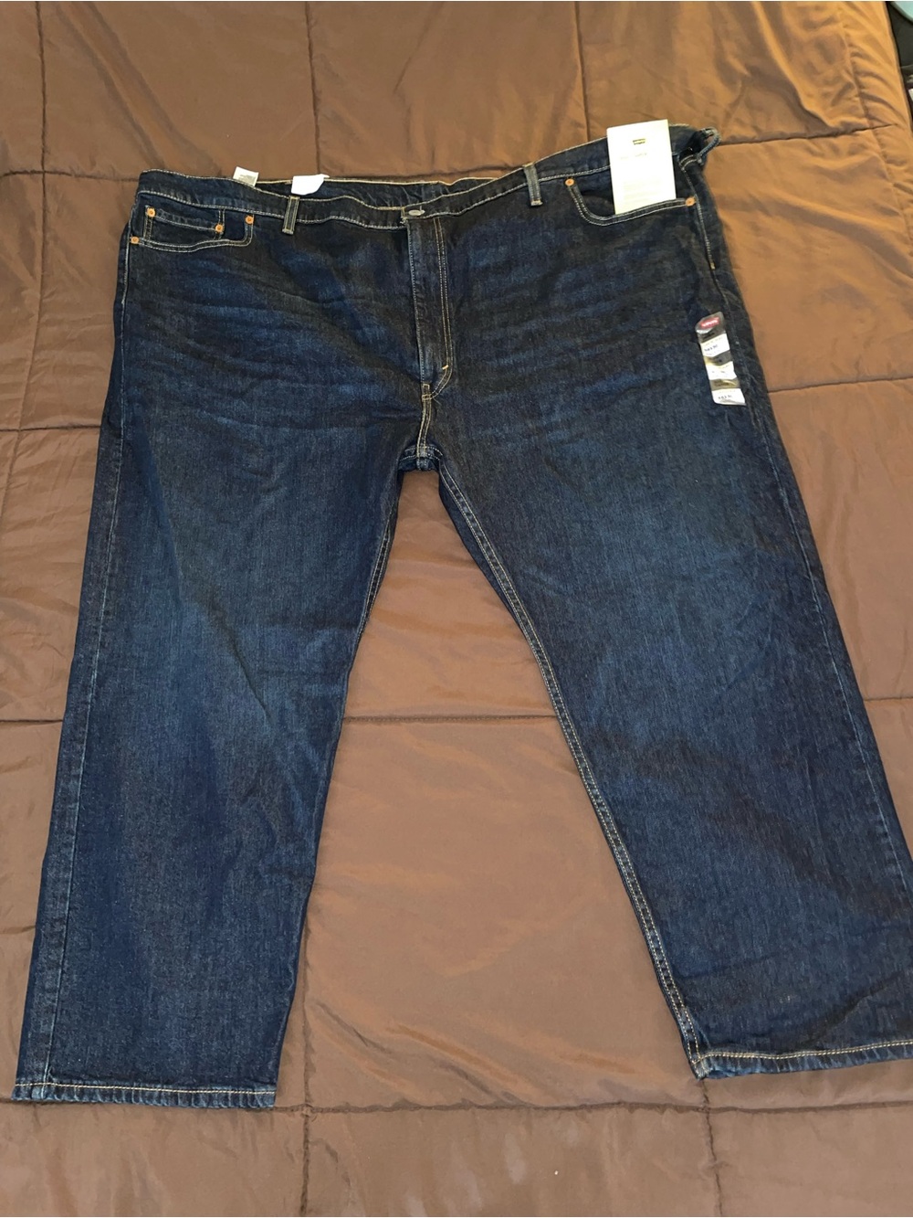 NWT Men’s Levi’s 502 Taper Dark Wash Stretch Jeans Size 58X30